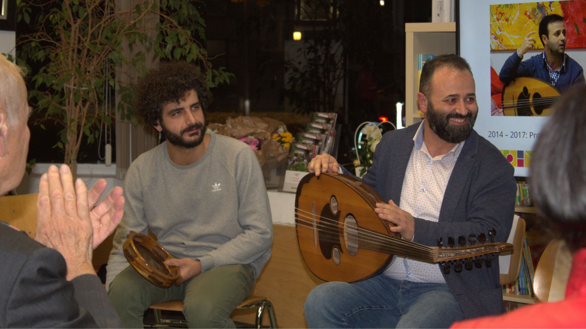 Musiker bei der Jubiläumsfeier 20 Jahre Steinmetzstraße