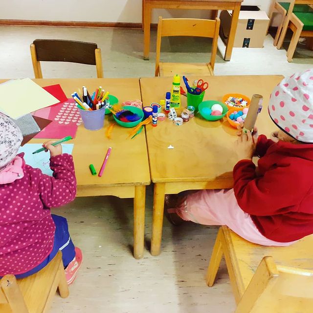 Basteltisch Familiennacht