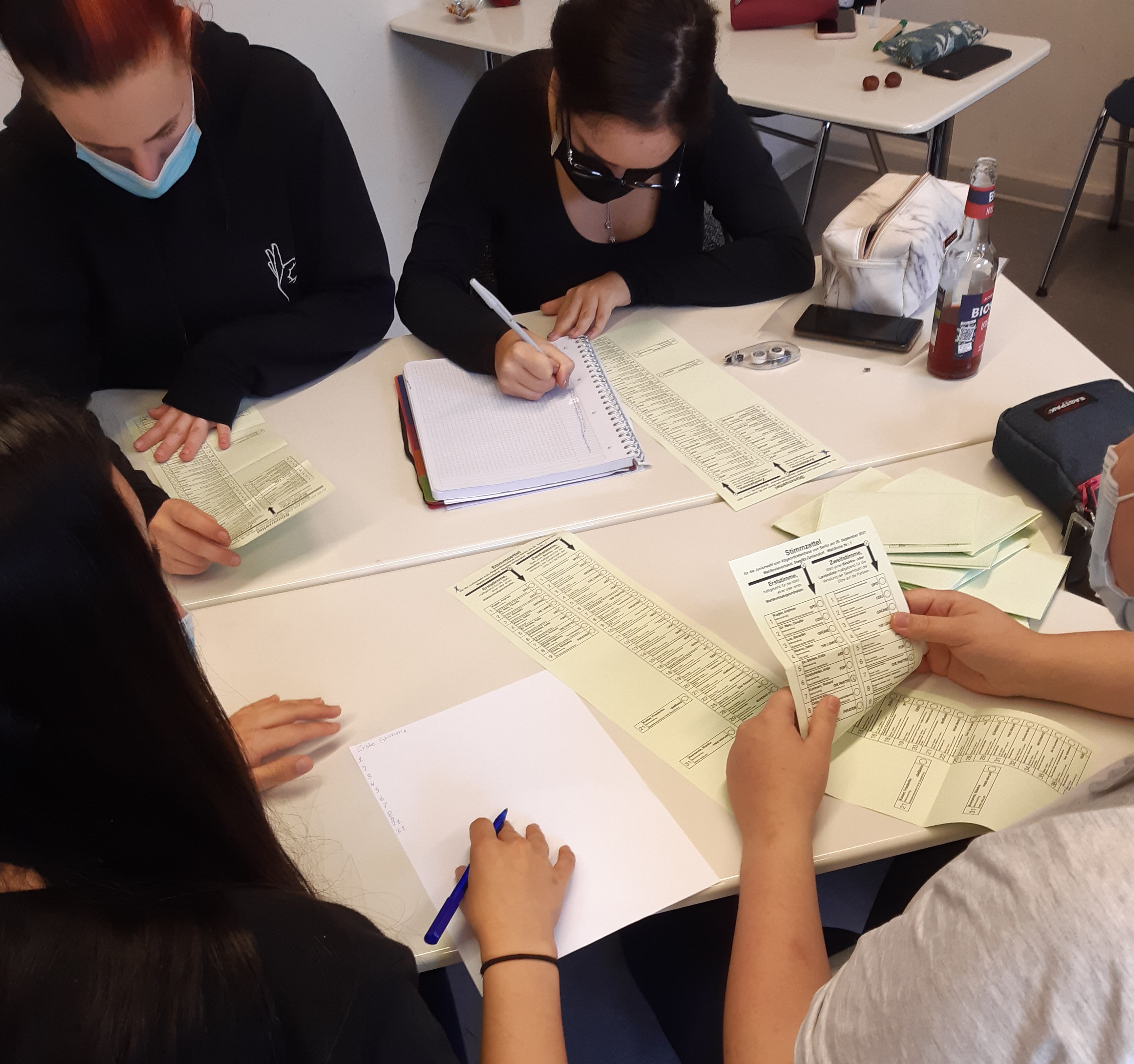 Auszählung der Wählerstimmen