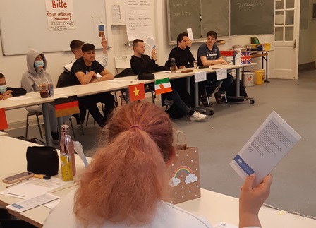 Abstimmung über die Resolution