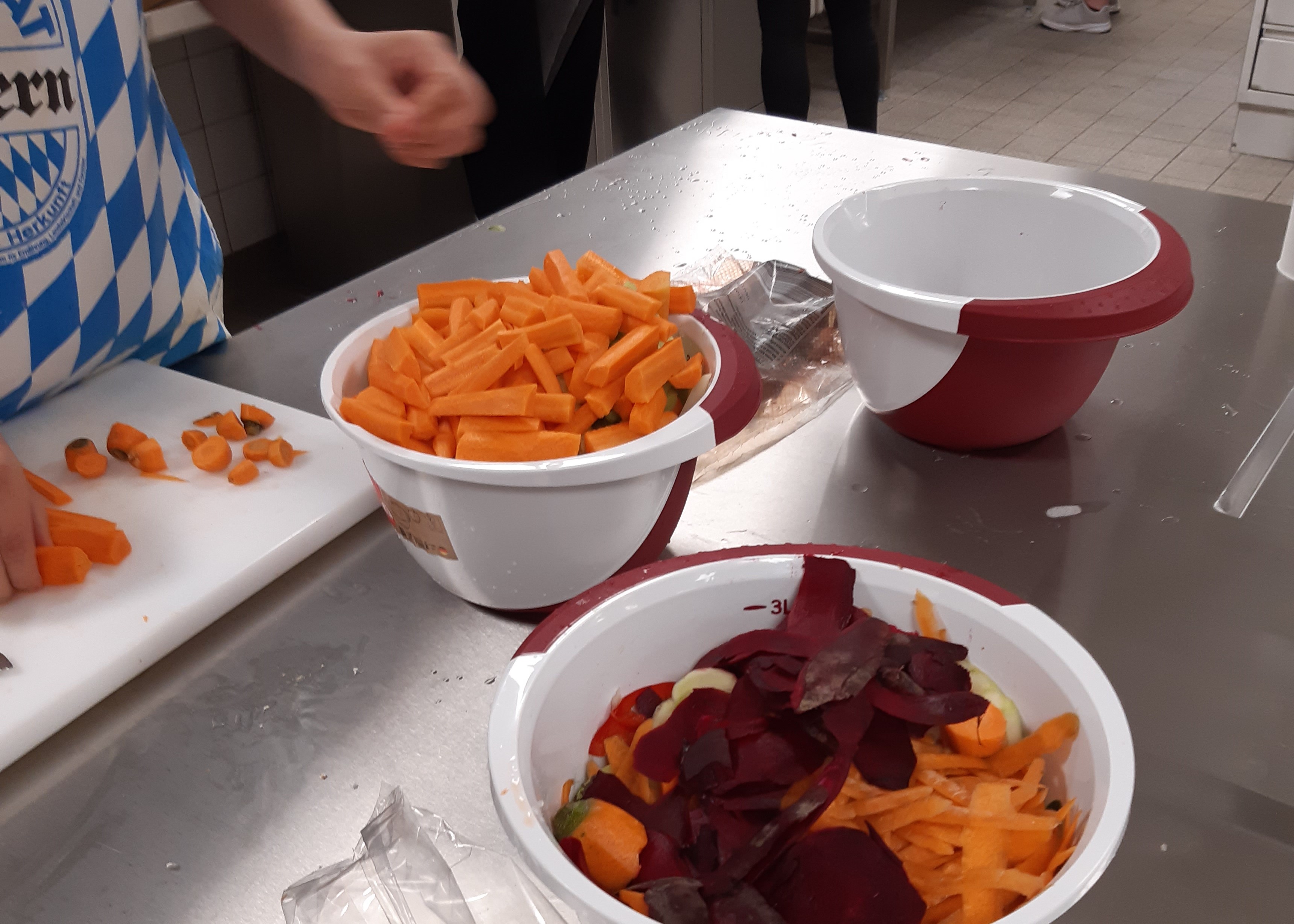 Zubereitung für den Kichererbsensalat