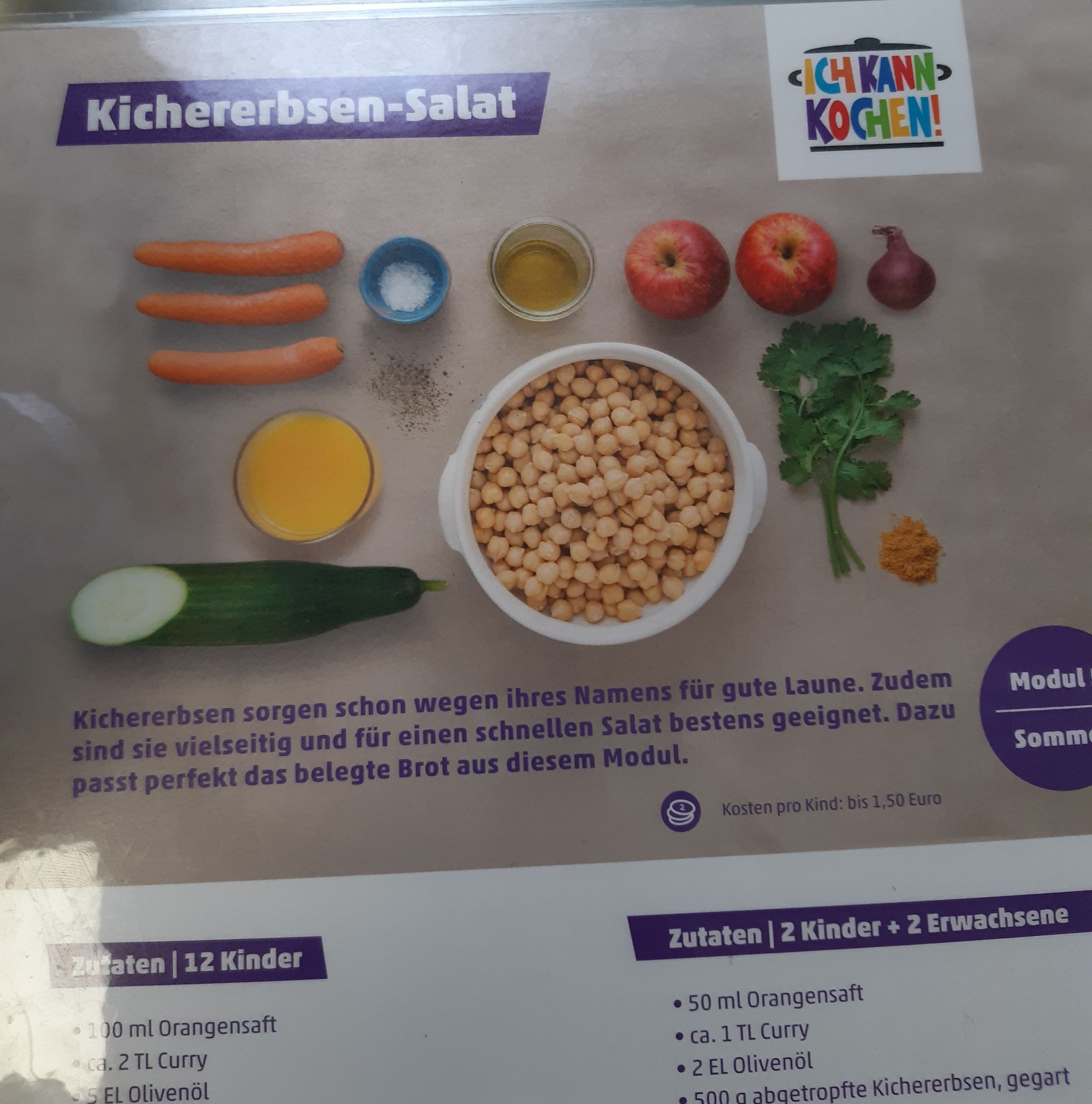 Rezeptkarten "Ich kann kochen"