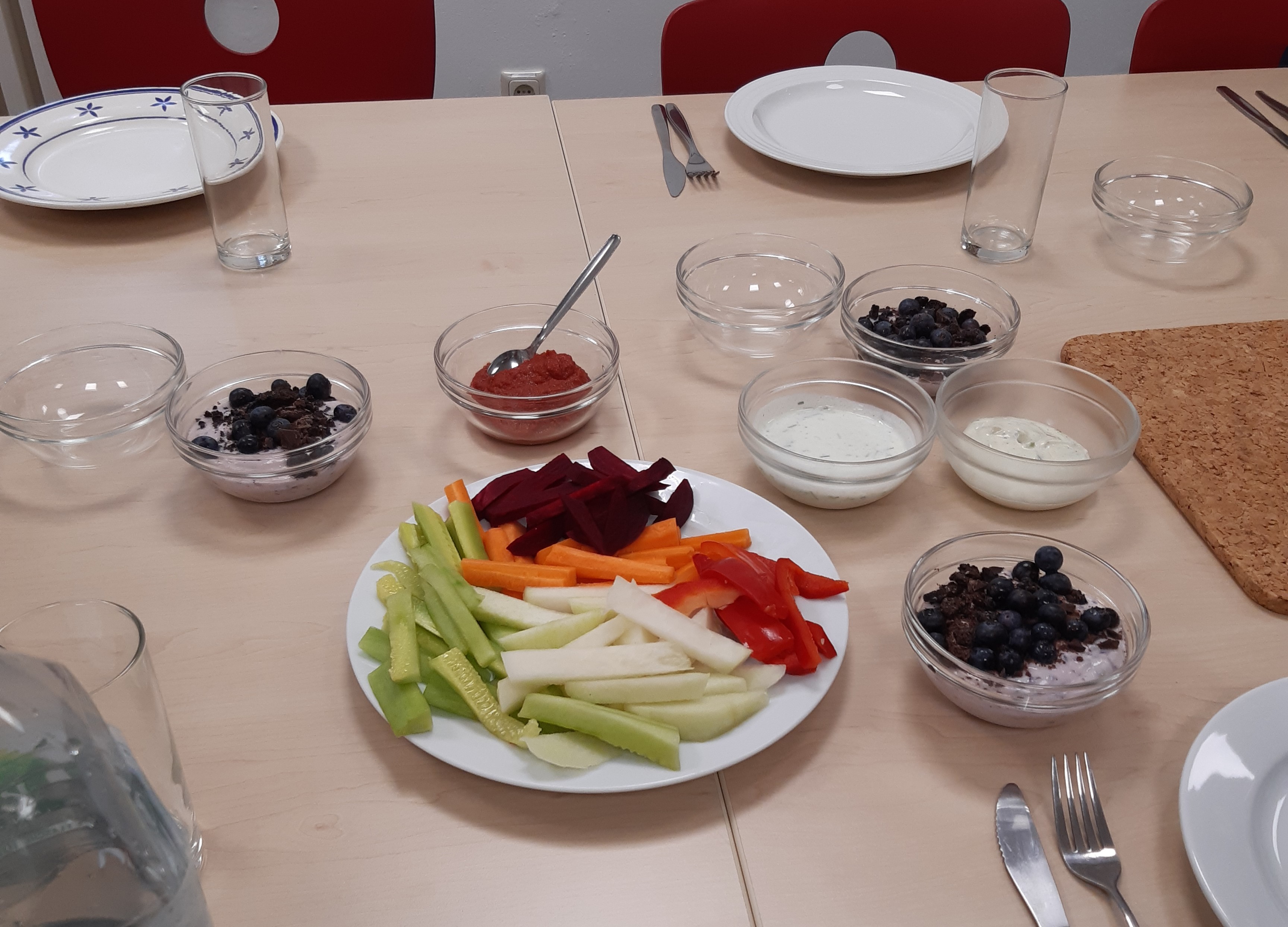 Gesunde Vesper/Imbiss/Knabberteller