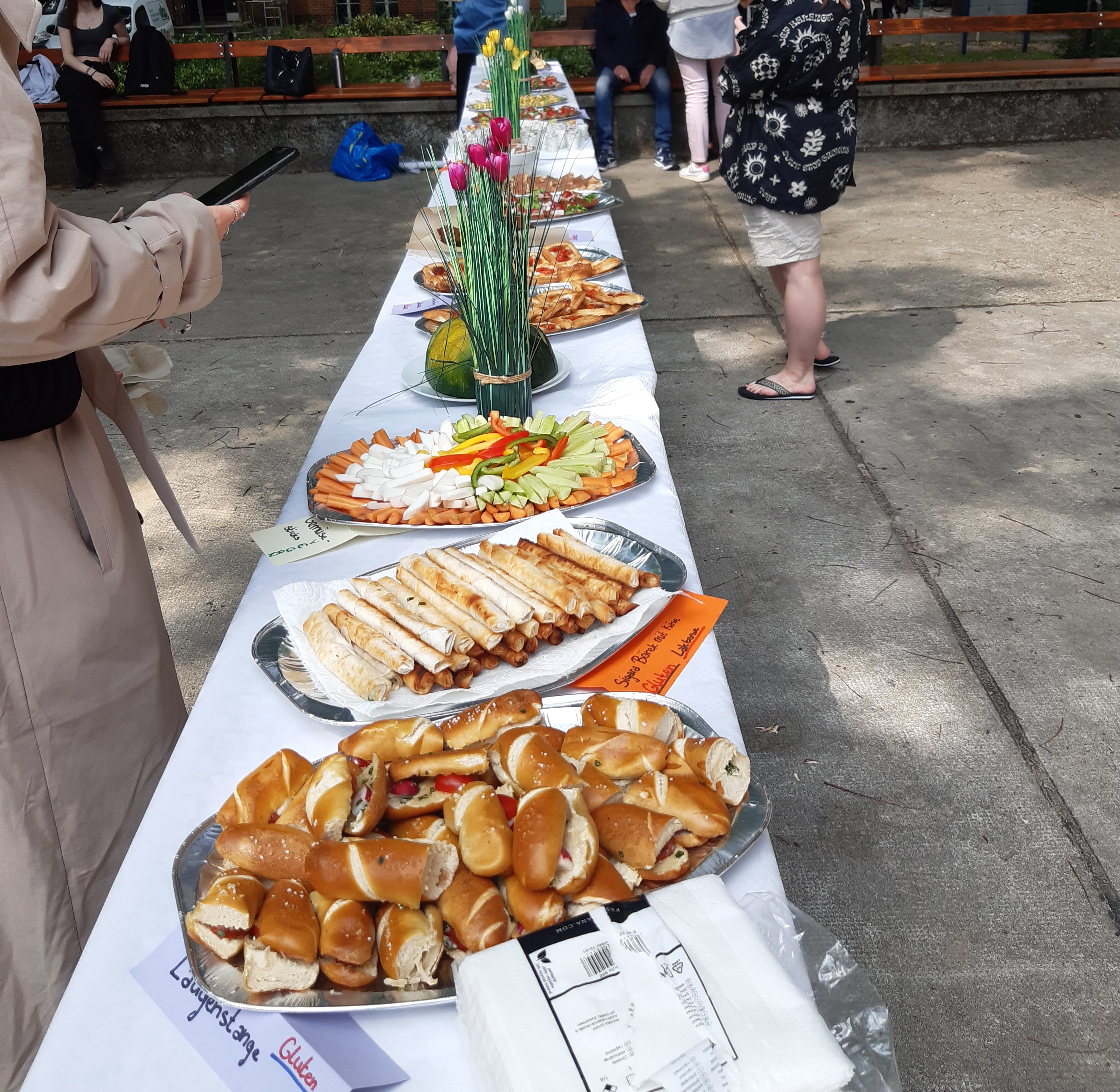 Das tolle Büfet der BFS22er-Klassen