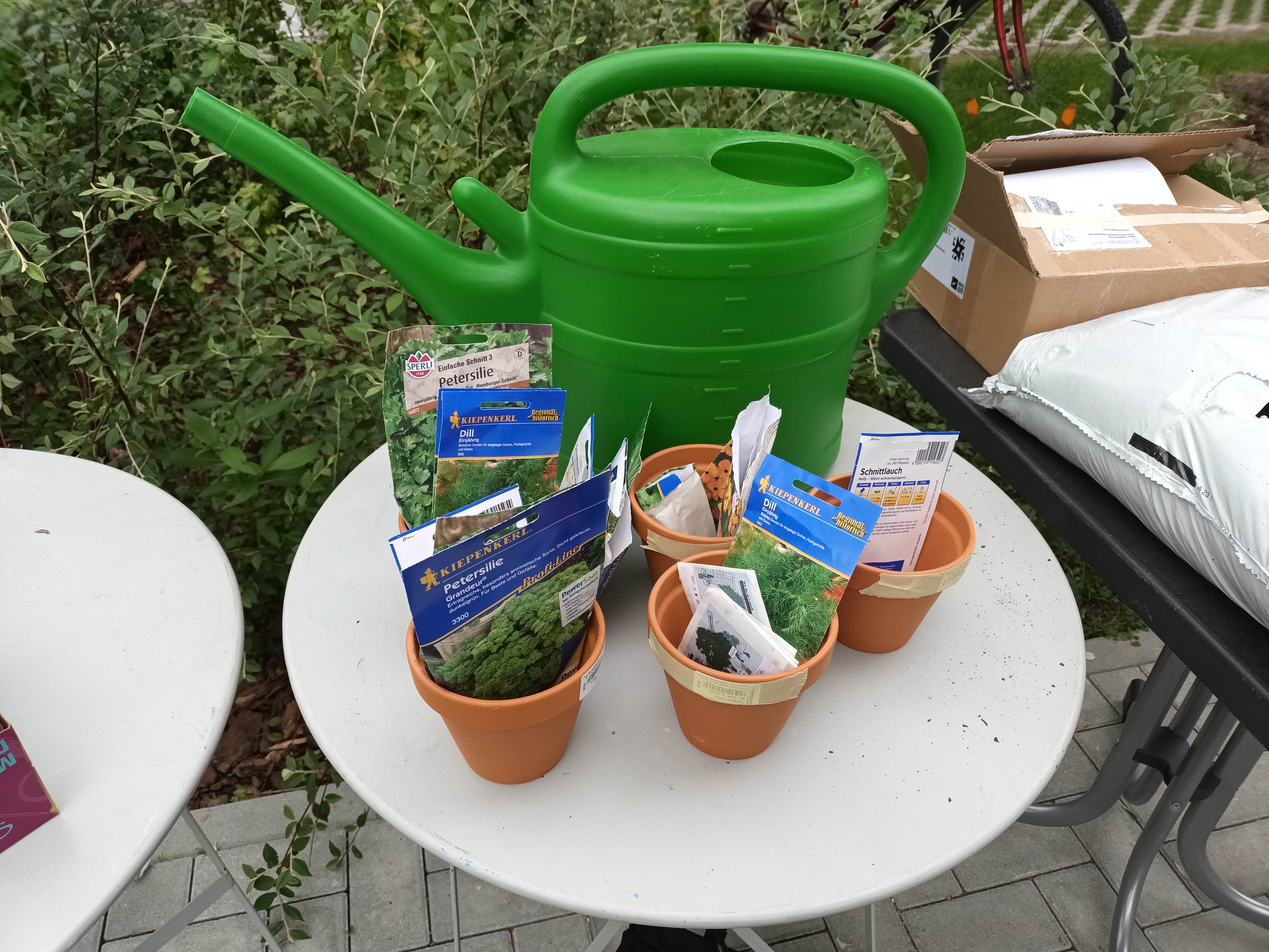 Pflanzaktion Plauderbank Bornhagenweg 