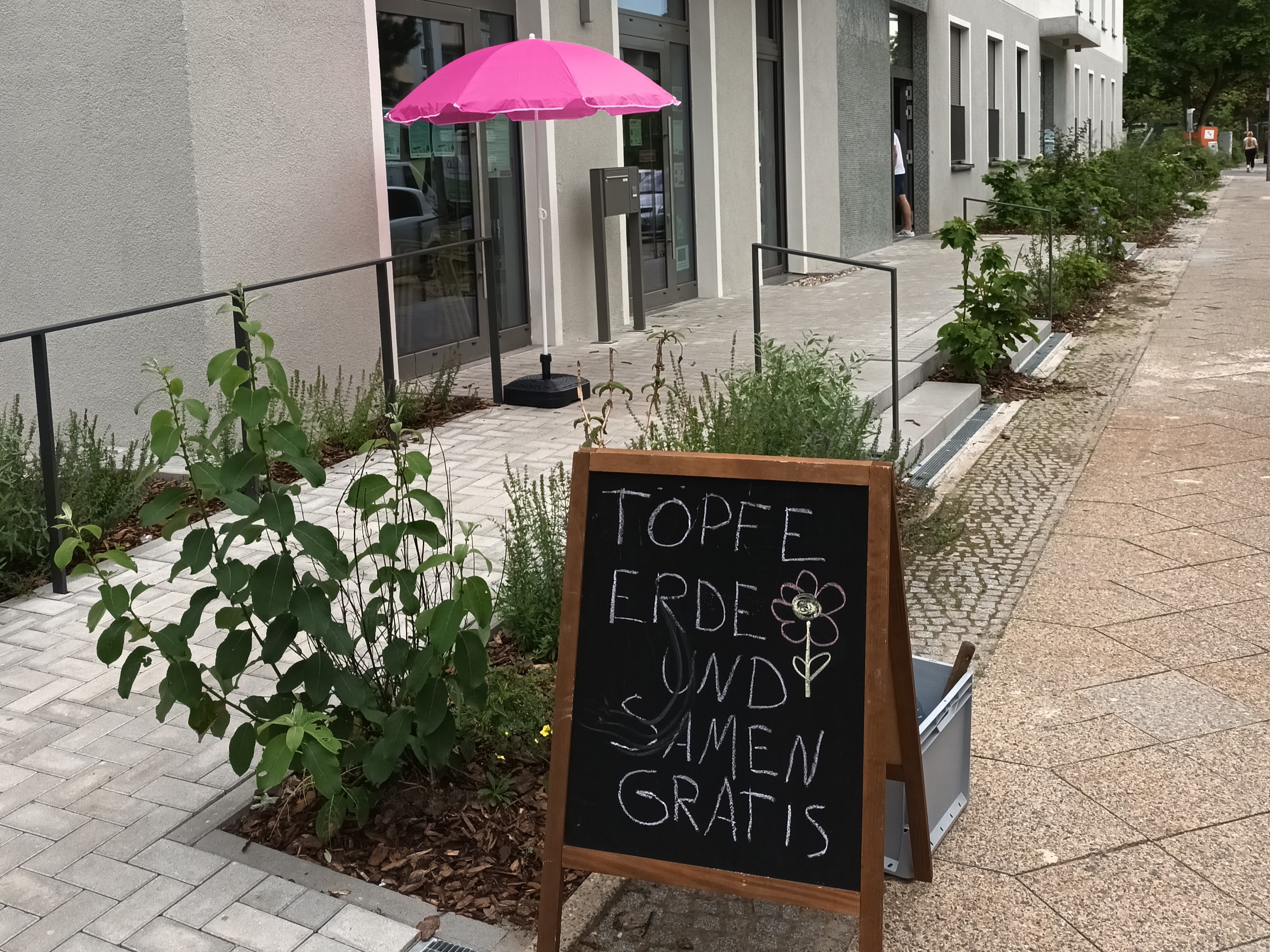 Pflanzaktion Plauderbank