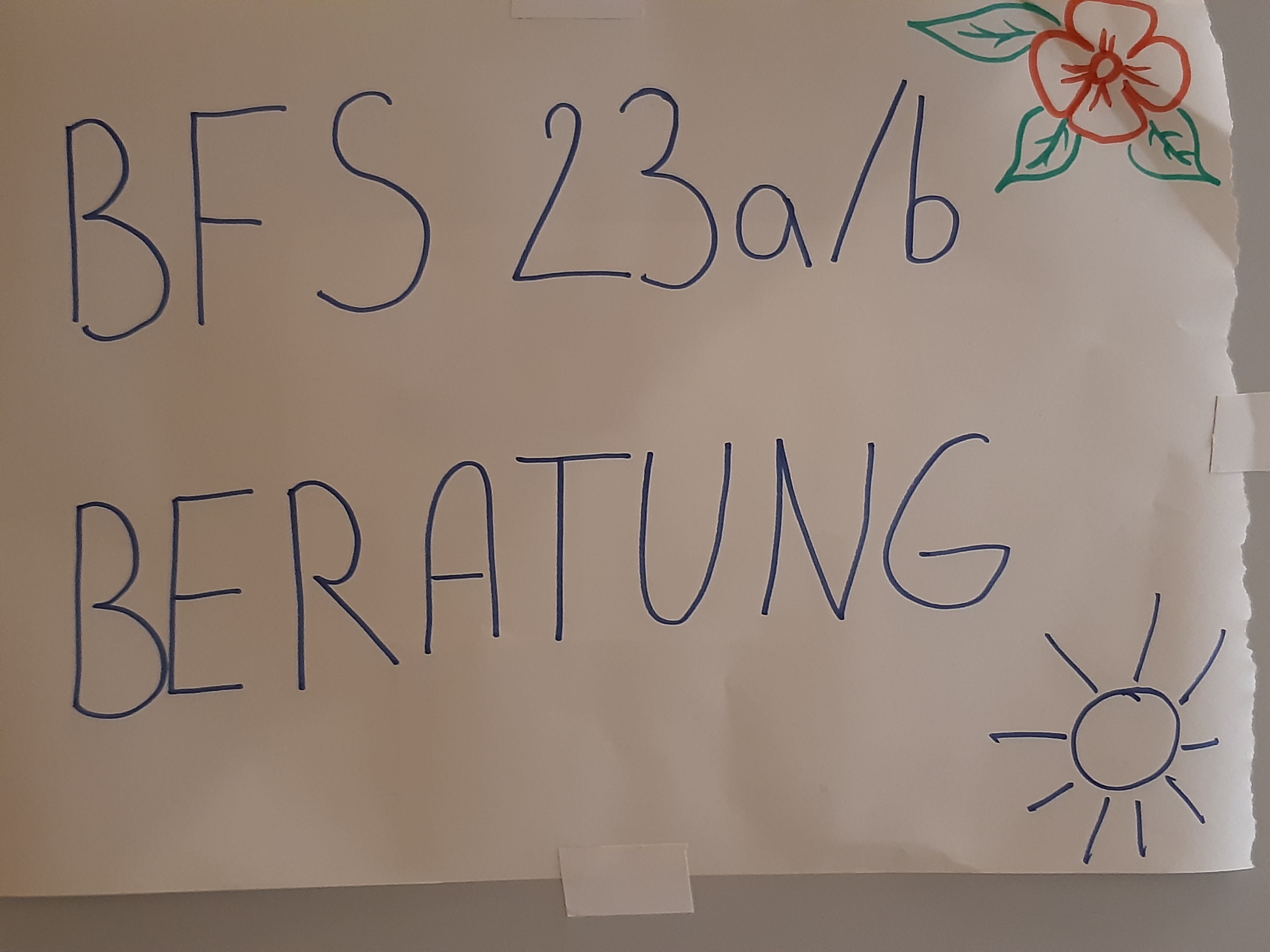 Die älteren BFS-Klassen beraten die neuen BFS-Schüler*innen