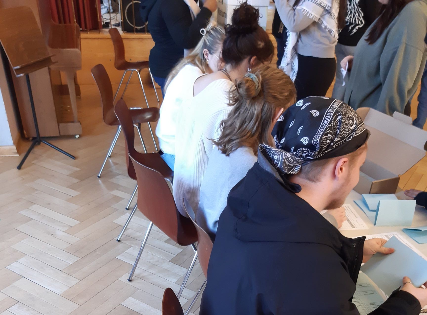 Andrang am Wählerverzeichnis