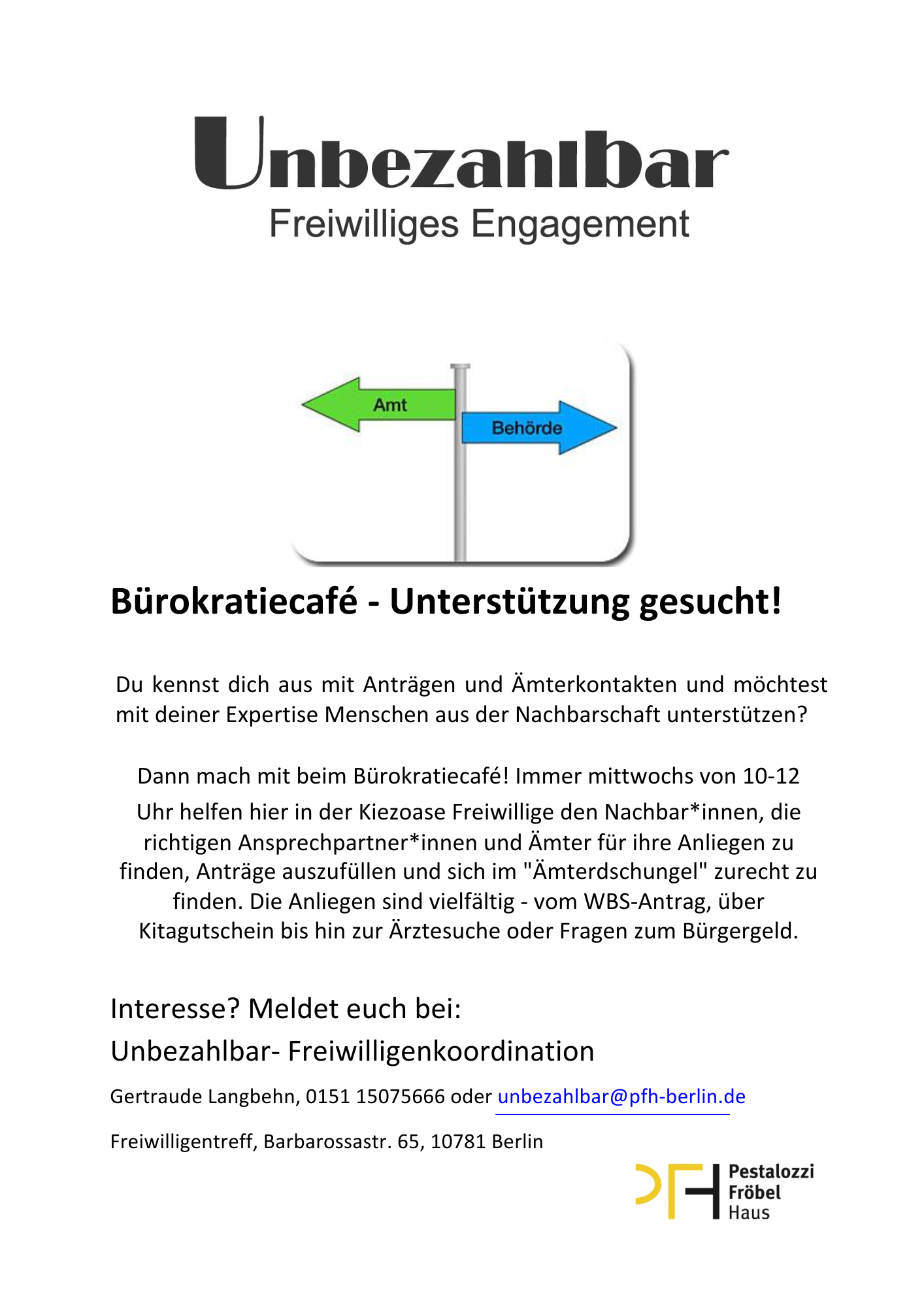 Unterstütze beim Ausfüllen von Behördenpost und Beantragungen