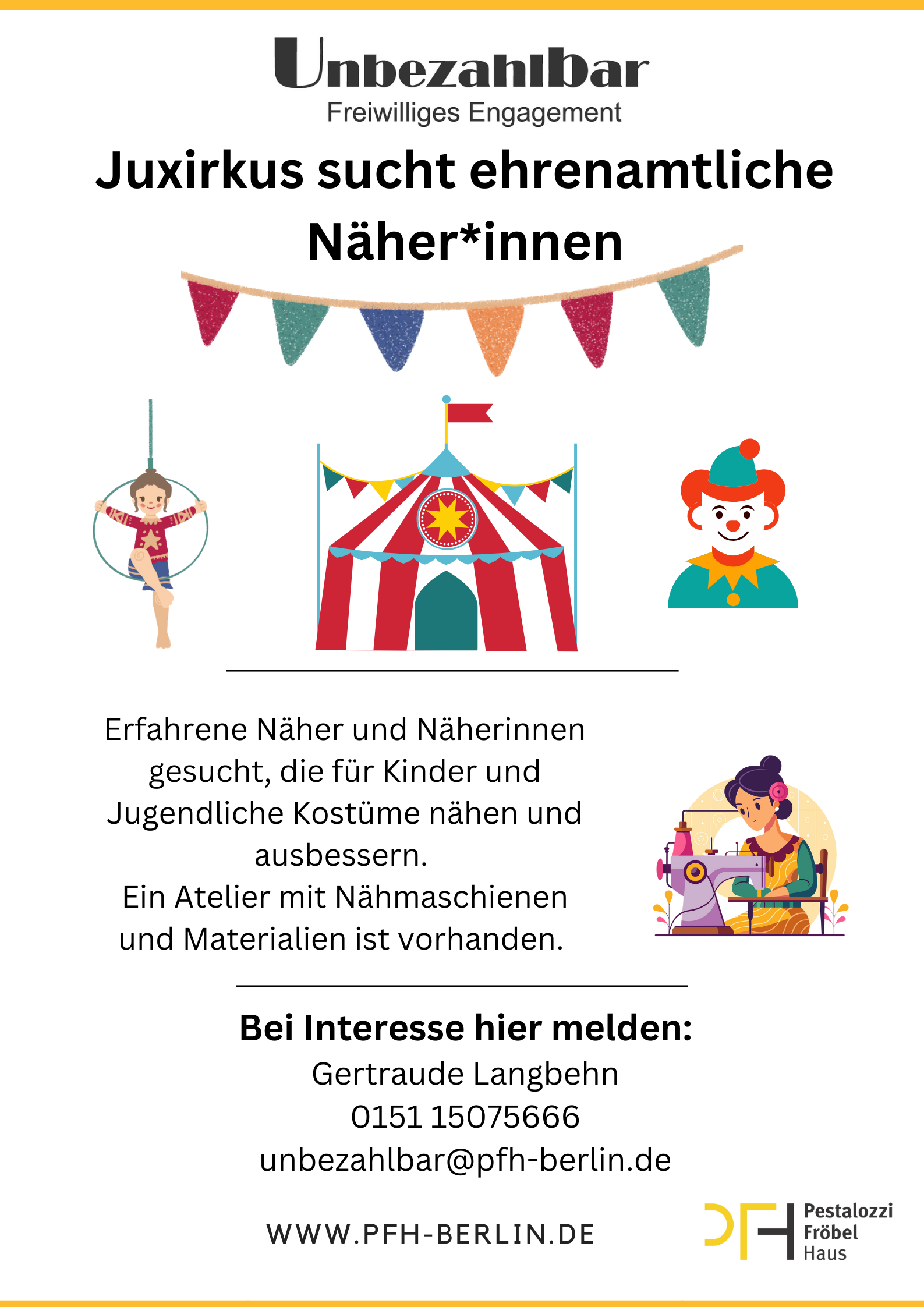 Juxirkus sucht Näher*innen