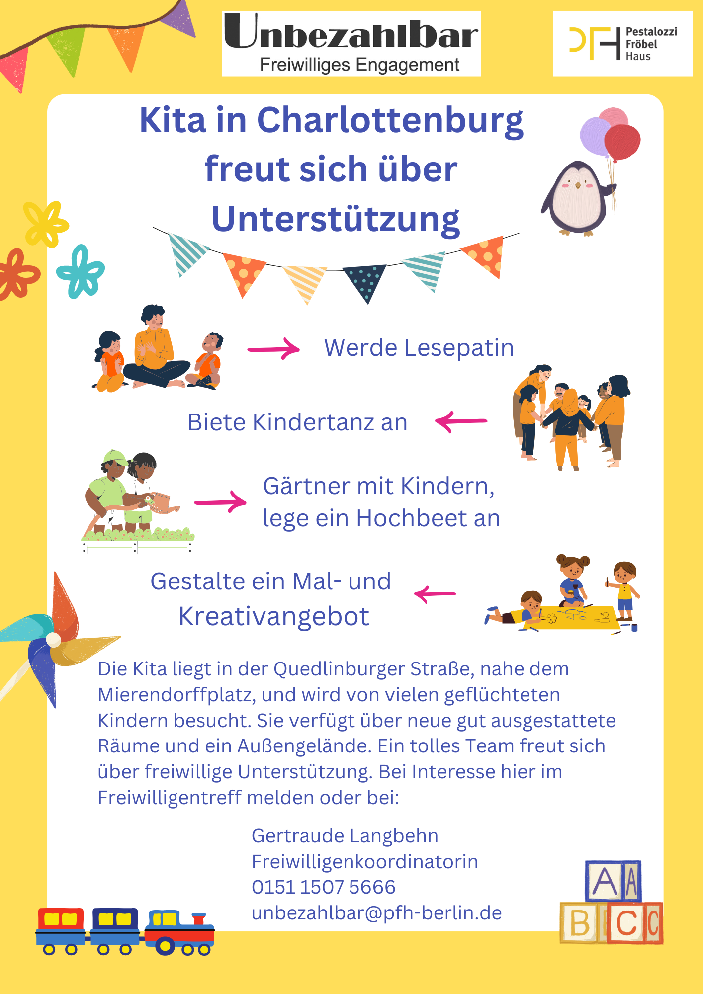 Engagement in einer Kita in Charlottenburg