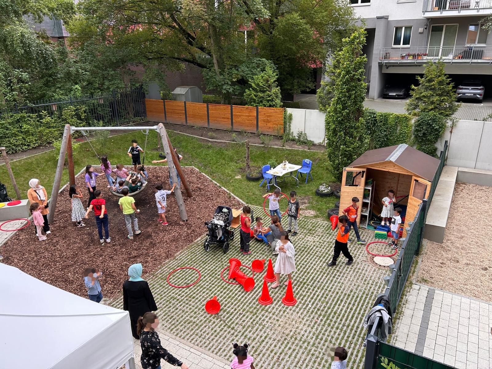 Sommerfest Blick in den Garten