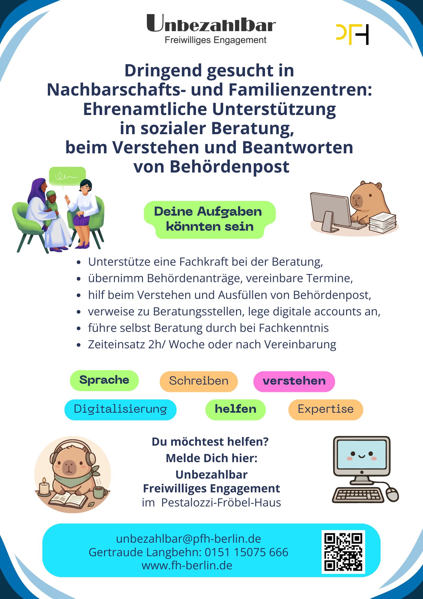 Beratung, Schreibhilfe, Behördenpost