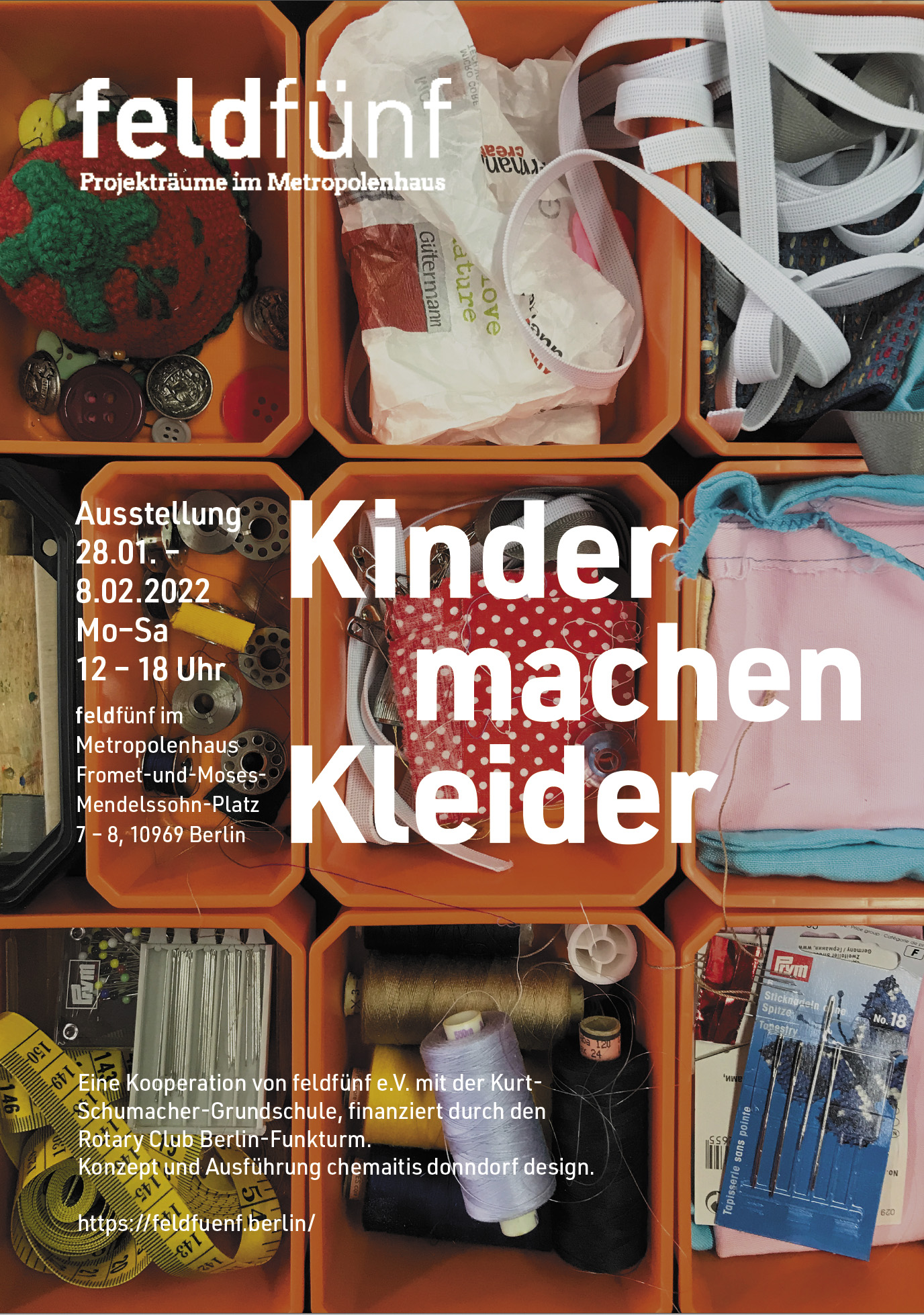 Ausstellungseinladung Kinder machen Kleider