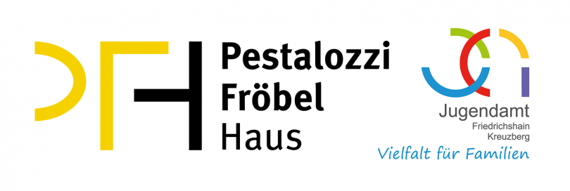 Logos PFH und Jugendamt Friedrichshain-Kreuzberg
