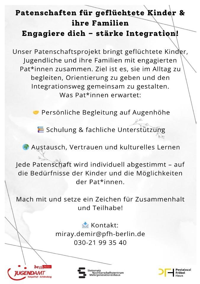 Patenschaften für geflüchtete Kinder