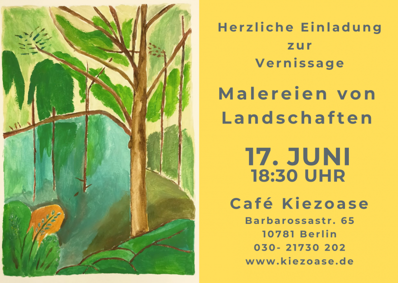 Vernissage 17. Juni Café Kiezoase