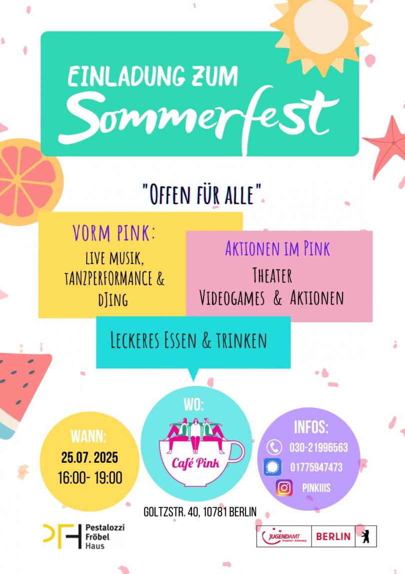 Sommerfest Café Pink