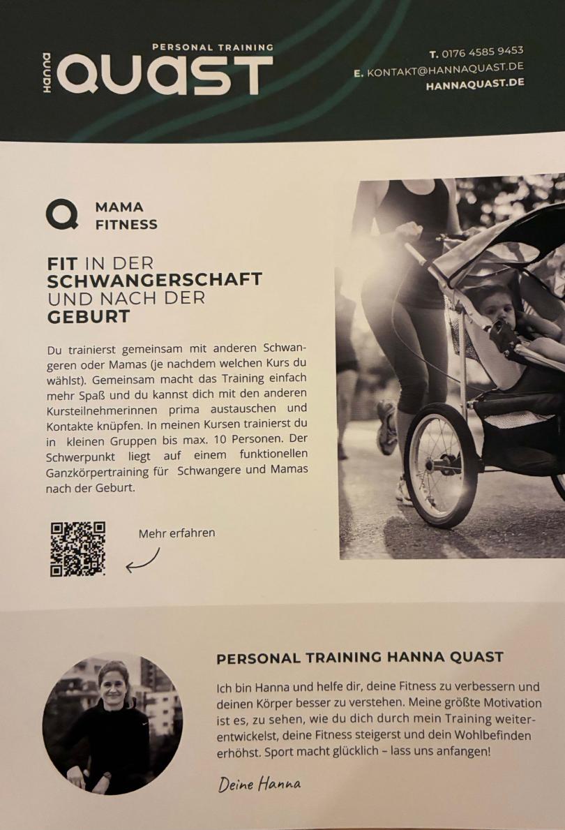 Flyer Hanna Quast