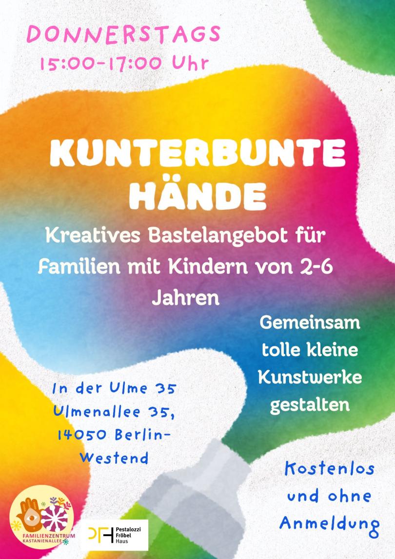 Flyer Kunterbunte Hände