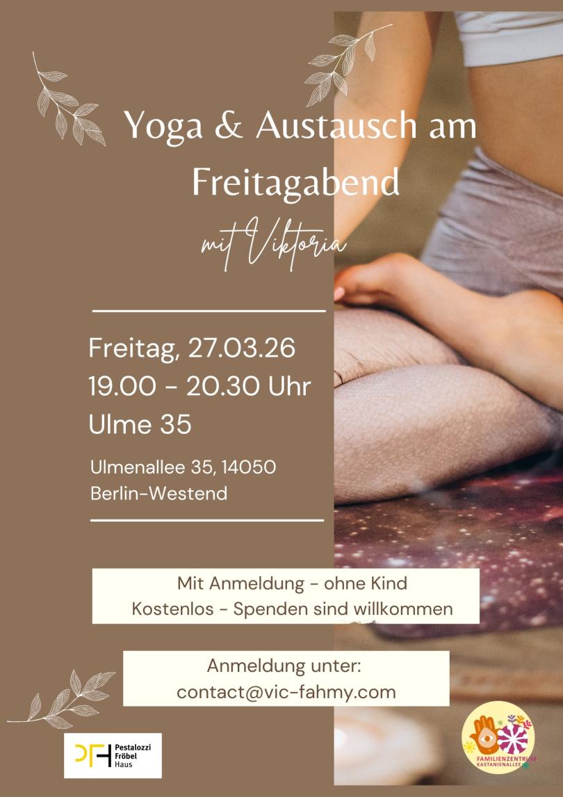 Yoga & Austausch am Freitagabend 