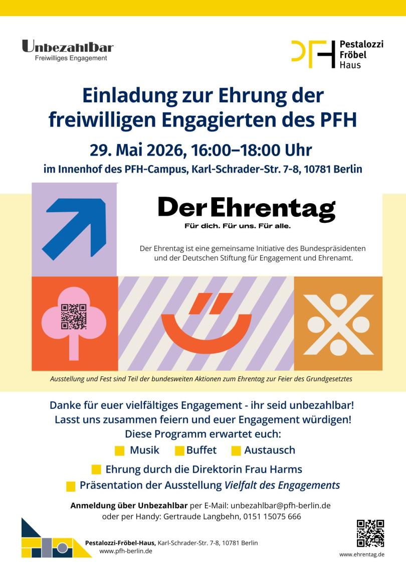 Einladung zum fest am 29. Mai