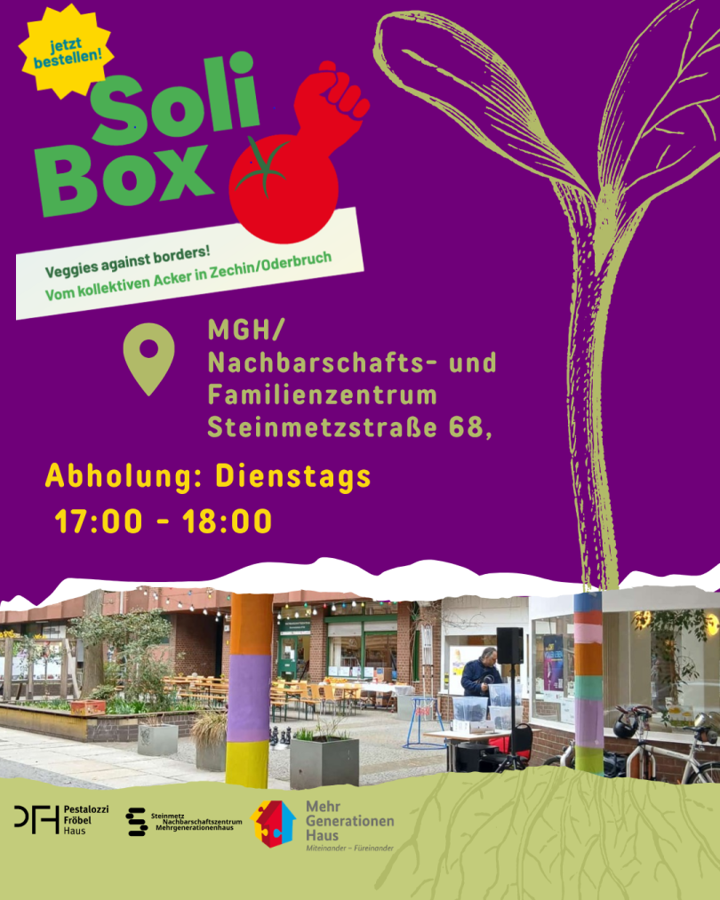 Soli Box/ Gemüsekiste - Abholung: Dienstags 17 - 18 Uhr