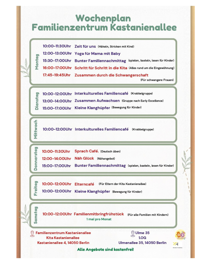 Wochenübersicht 