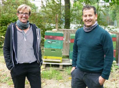 Imkerei an der Sternberg-Grundschule, Susanne Munk Arezki Keddam, und Pestalozzi-Fröbel-Haus Berlin