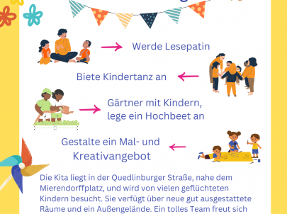 Engagement in einer Kita in Charlottenburg