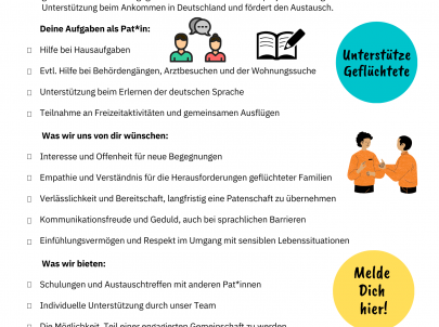 Patenschaftsprojekt mit Geflüchteten