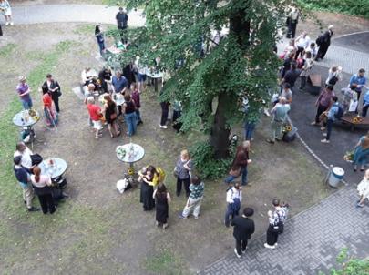 Zusammen feiern auf dem Campus