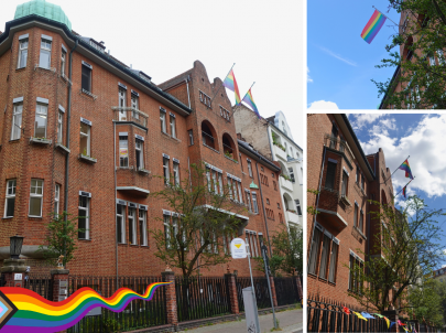 Flagge Pride Month am PFH