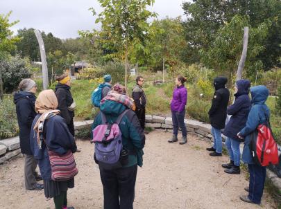 Community of Practice besucht den Waldgarten Berlin-Britz