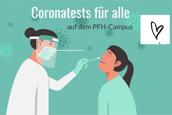 Coronatests auf dem PFH-Campus