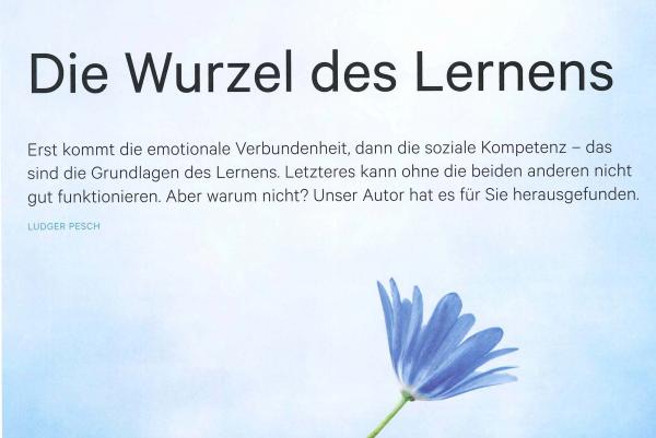 Magazin "TPS - Theorie und Praxis der Sozialpädagogik", Ausgabe 05/2021, Artikel Die Wurzel des Lernens, Autor Ludger Pesch,