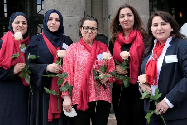 Stadtteilmütter: Team bei Zertifizierung