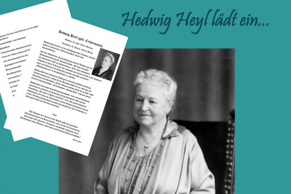 Plakat Hedwig Heyl lädt ein