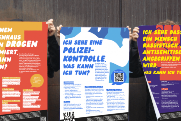 Kiezcourage-Plakatkampagne, verschiedene Plakate