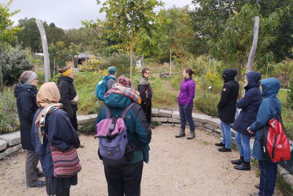Community of Practice besucht den Waldgarten Berlin-Britz