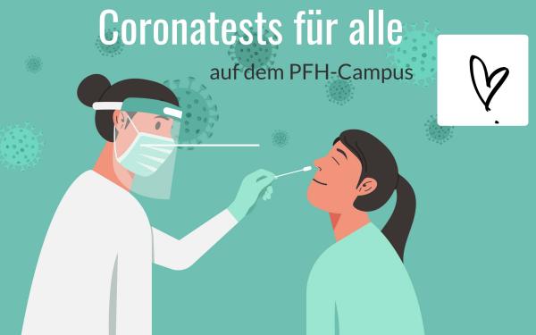 Coronatests auf dem PFH-Campus