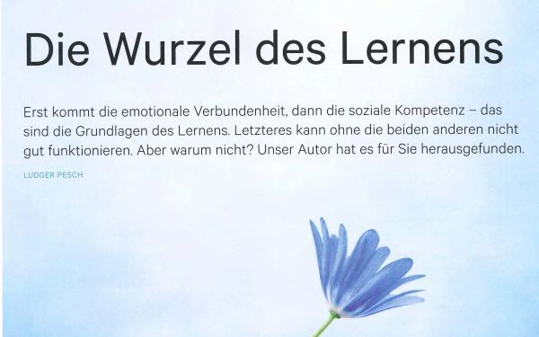 Magazin "TPS - Theorie und Praxis der Sozialpädagogik", Ausgabe 05/2021, Artikel Die Wurzel des Lernens, Autor Ludger Pesch, 