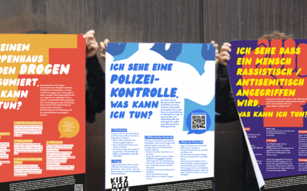 Kiezcourage-Plakatkampagne, verschiedene Plakate